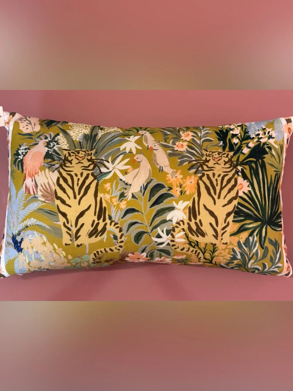 Anthropologie Anela Cotton Printed Animal Pillow